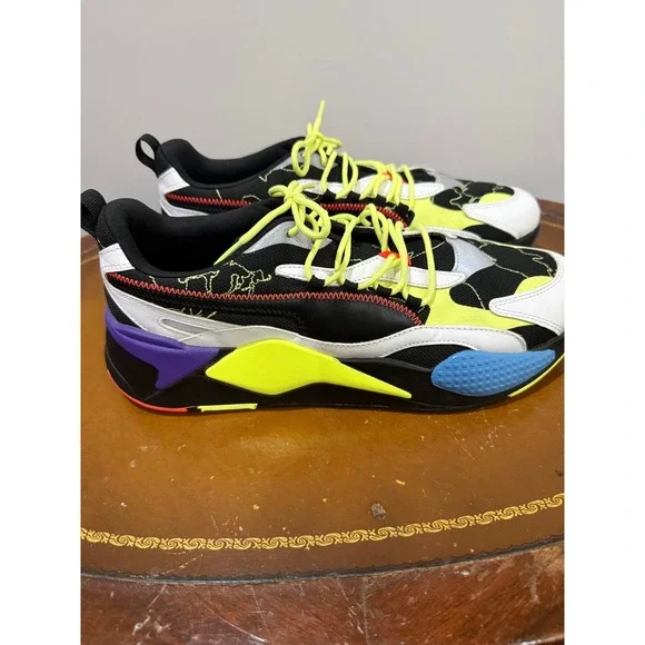 Puma RS-Z Sneakers Mens 11.5 Black White Lime 372712-01 Excellent Running Shoes - Picture 6 of 8